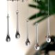 Clear Glass Chandelier Drop Ornaments - Christmas Tree Ornaments - Set of 20